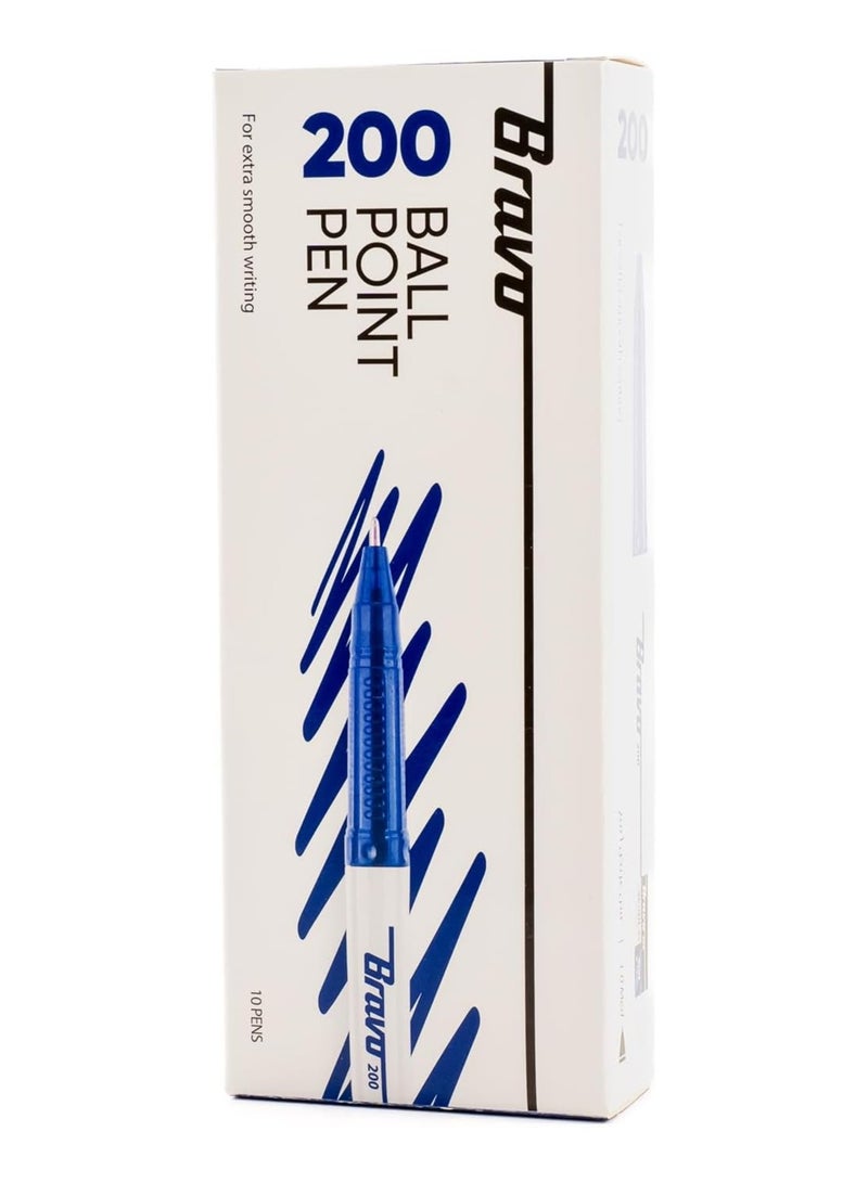 Bravo 200 Ball Pen -10 Pen - Blue