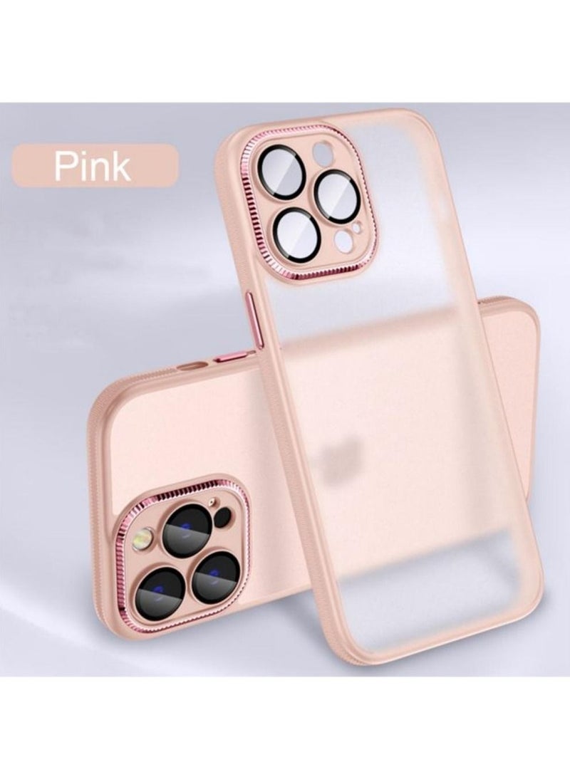 Color Fans Skin Scrub Case for iPhone 14 Pro Max 6.7 inch Pink