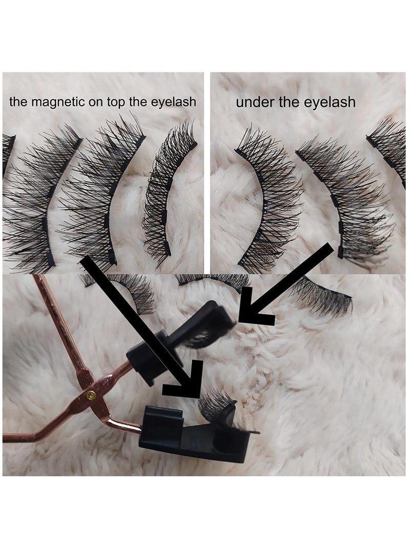 Generic Magnetic False Eyelashes Dual Magnetic Eyelashes Without Eyeliner or Glue  - Image 5