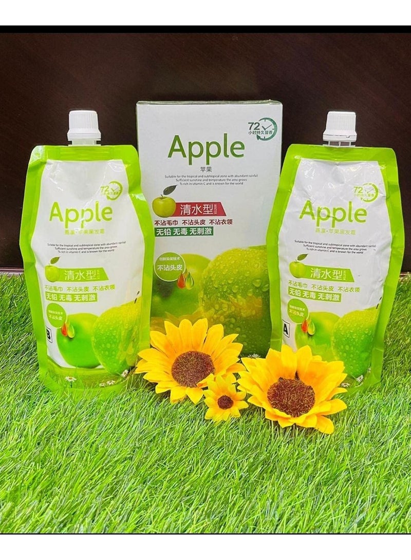 ابل  كريم تلوين الشعر الطبيعي من آبل باللون الأسود 1000 مل - Image 2