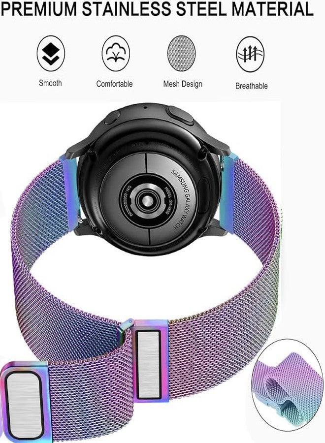 ديليل سوار DEALELE متوافق مع ساعات هواوي GT6 / GT5 / GT4 مقاس 41 مم / GT5 Pro مقاس 42 مم / جارمن فينو 3S / فوسيل للنساء من الجيل السادس، سوار شبكي مغناطيسي ميلانو معدني من الفولاذ المقاوم للصدأ مقاس 18 مم للنساء، 18 مم - Image 2