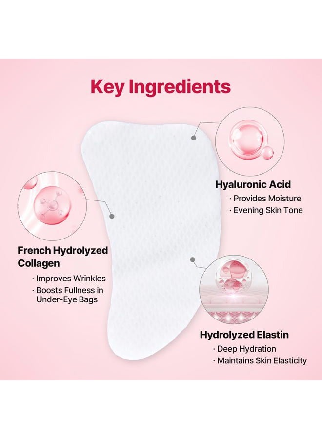 MEDITHERAPY Wrinkle-fit Tangle Eye Patch - Under Eye Patches for Dark Circles and Puffy Eyes - Eye Bags Treatment for Women - Mega Collagen Gel Pads for Puffiness - Firming & Deep Hydrating - 4EA - Image 5
