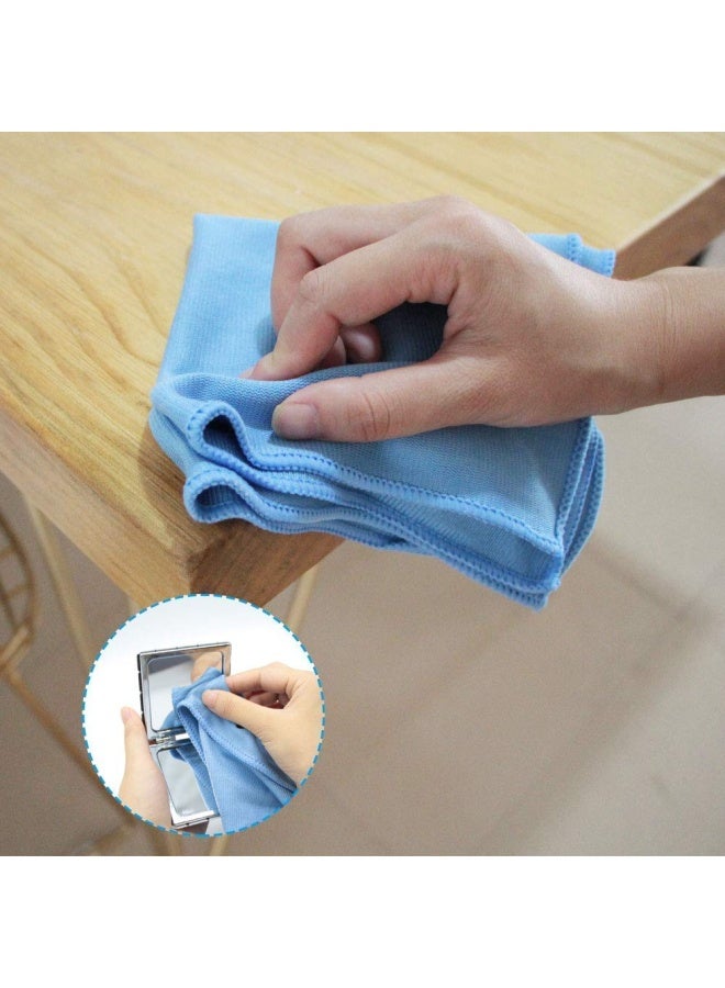 Muzoct 8 Pieces Microfiber Towel Cleaning Cloth Mop 12X12 Inch For Glass Windows Mirrors Home Kitchen Car  - Image 5