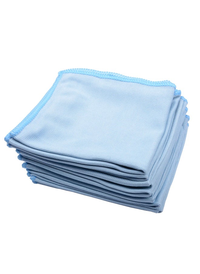 Muzoct 8 Pieces Microfiber Towel Cleaning Cloth Mop 12X12 Inch For Glass Windows Mirrors Home Kitchen Car  - Image 1