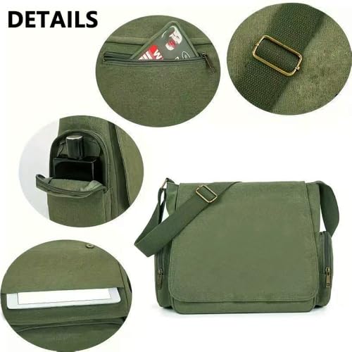 CHICGLOW Personalized Pattern Messenger Bag Cute Canvas Crossbody Bags Women/Men Shoulder Handbags Hobo Purses with Pockets - Image 5