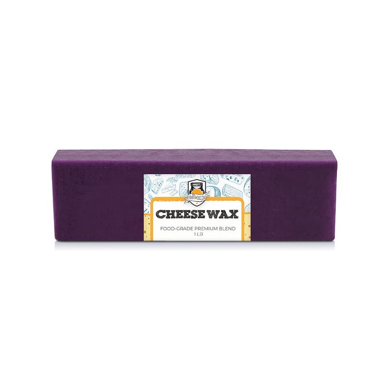 Fermentaholics Purple Cheese Wax  1 lb Food Grade Premium Cheesemaking Wax for Hard and Aged Cheeses  Protect and Preserve Your Cheese
