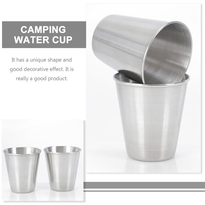 Stainless Steel Wine Cups 70Ml 10pcs Set Portable Compact for Camping Home Use - Image 5