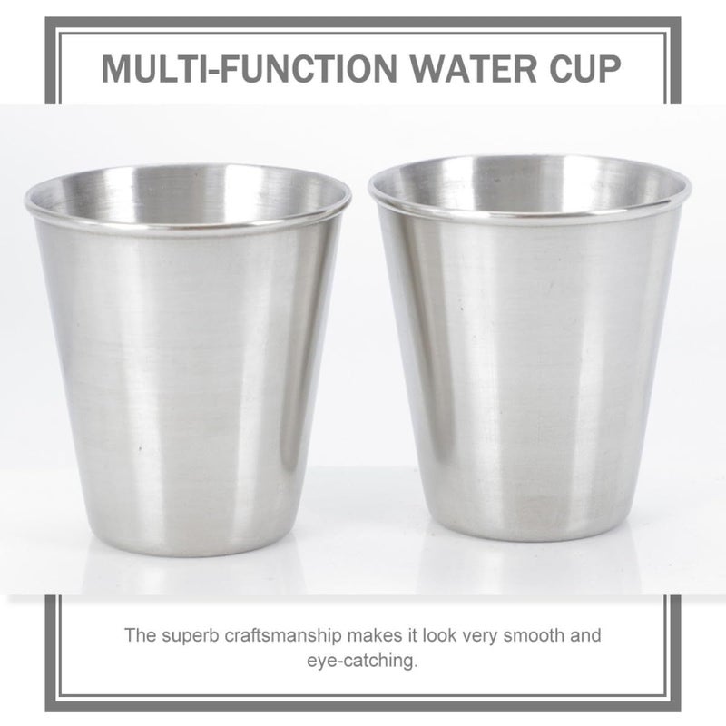 Stainless Steel Wine Cups 70Ml 10pcs Set Portable Compact for Camping Home Use - Image 3