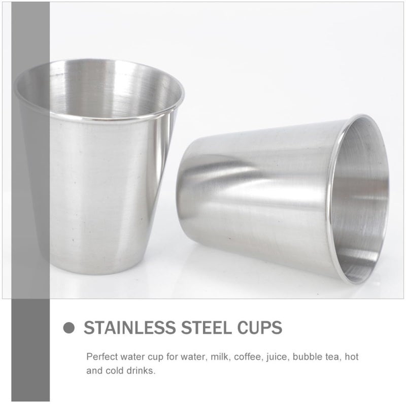 Stainless Steel Wine Cups 70Ml 10pcs Set Portable Compact for Camping Home Use - Image 4