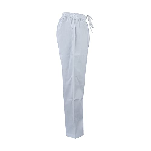ChoCho Track Adult Karate Trousers Martial Arts Student Karate Suit GI Aikido Pant Kung Fu (White, 4/170cm) - Image 5
