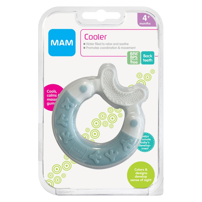 MAM Bite & Brush Teether, Boys 3+ Months, 1-Count, Blue - Image 2