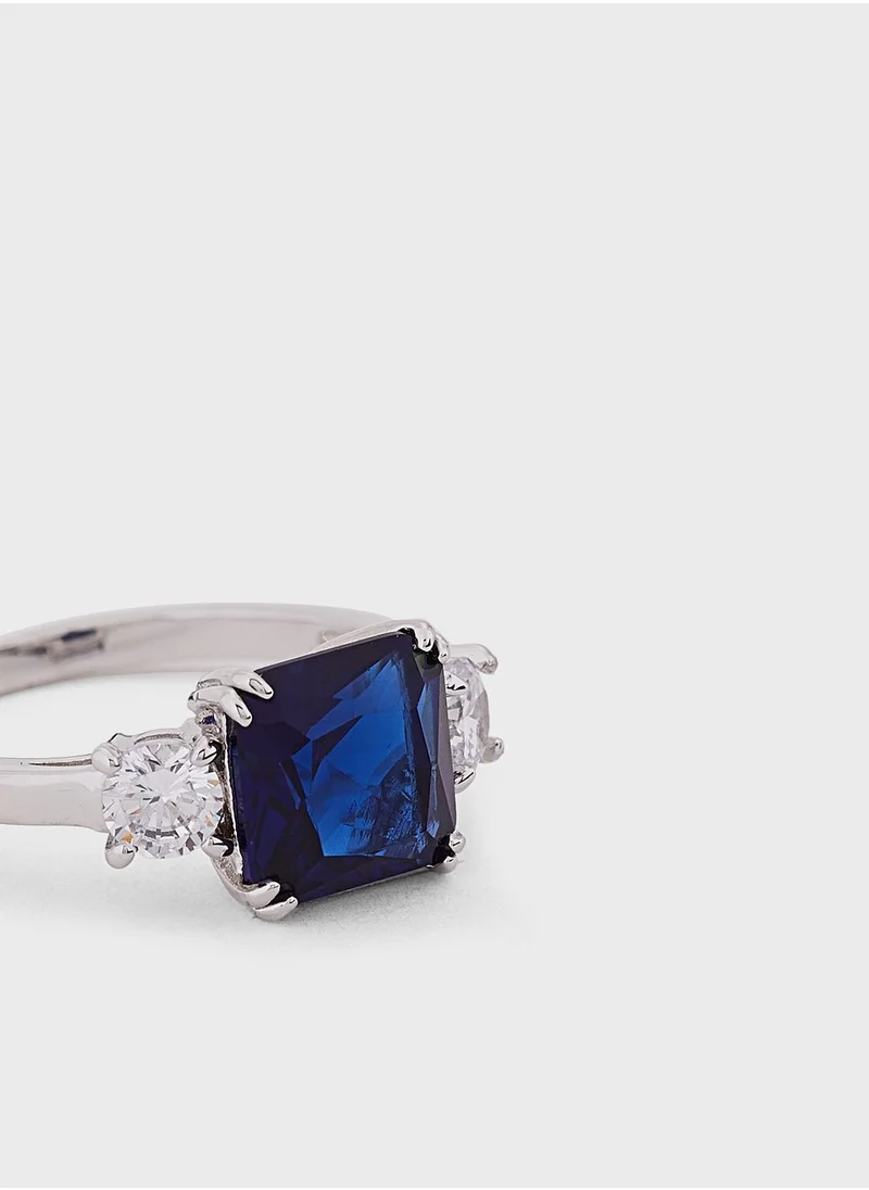BUCKLEY LONDON Sapphire Cushion Meghan Ring