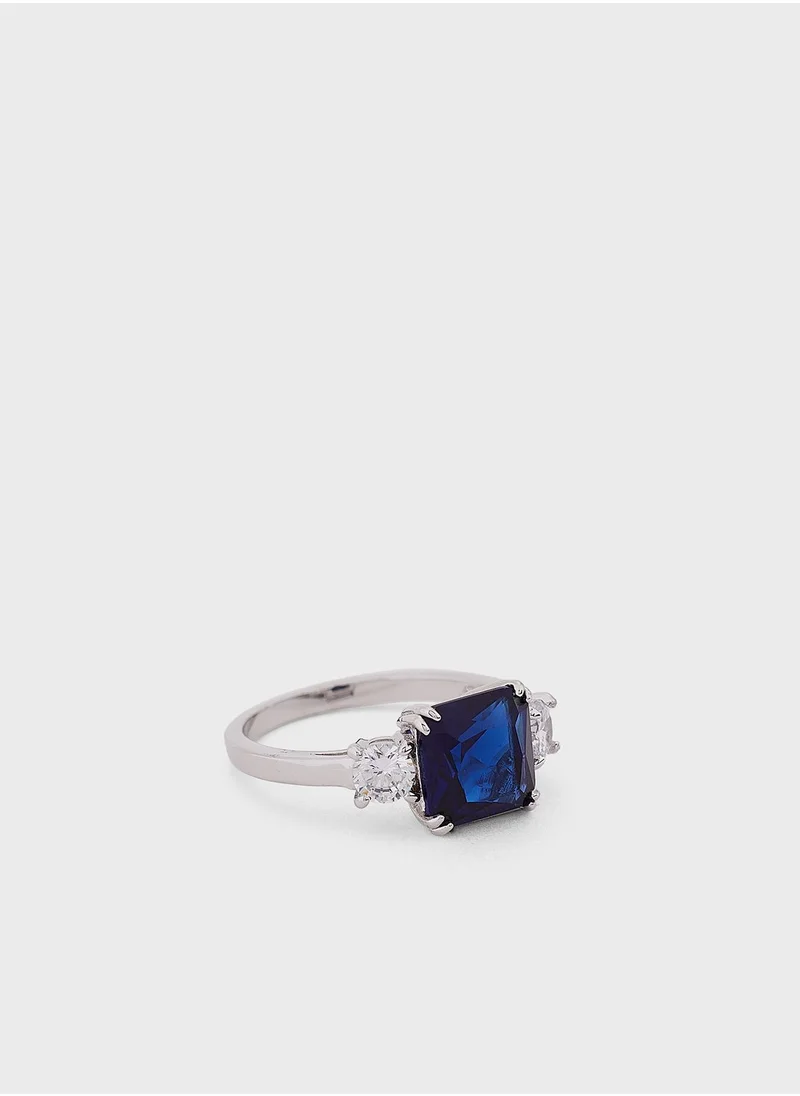 BUCKLEY LONDON Sapphire Cushion Meghan Ring