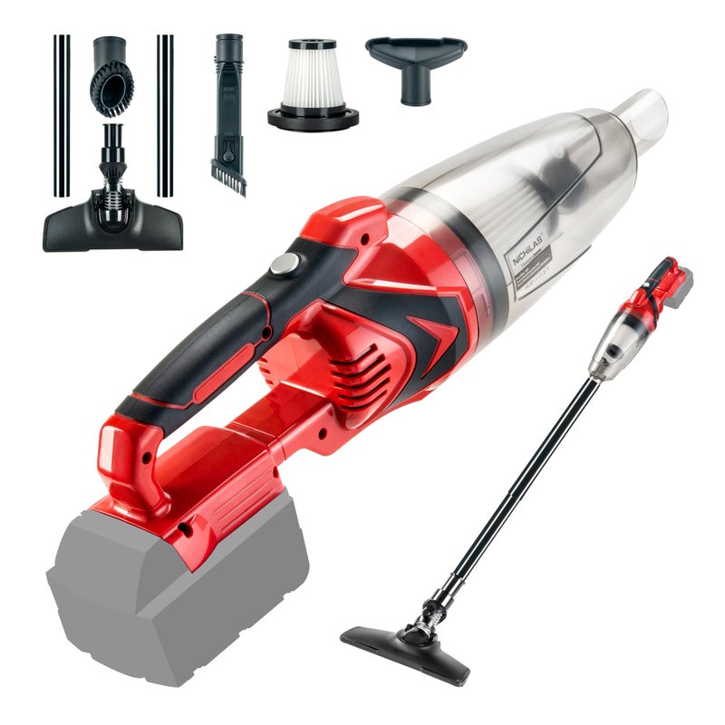 Nichilas Handheld Vacuum Cleaner 10KPA Powerful Lightweight Cordless Stick Vacuum Cleaner for Hard Floor Carpet Car Cleaning Compatible with Milwaukee M18 Batteries NO Battery