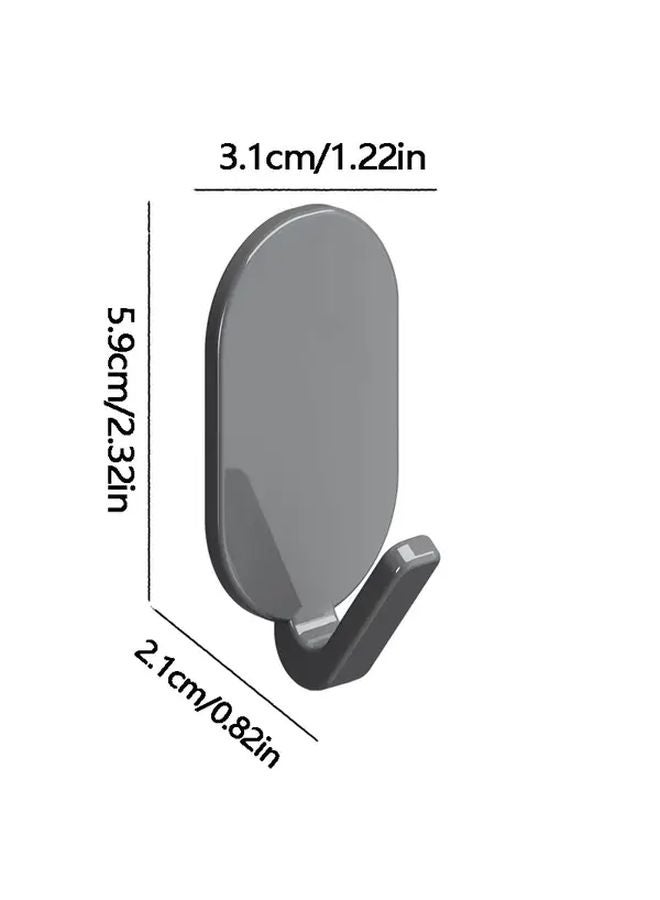 White Strong Adhesive Hooks No Drilling No Residue for Bathroom Towel Hanging - Image 5