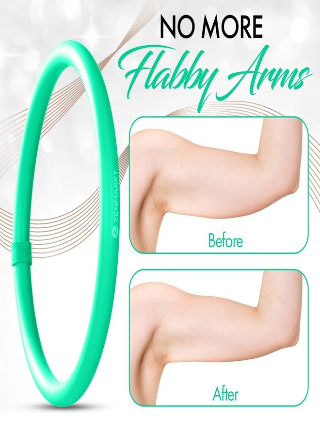Zenmarkt Weighted Fitness Hoop for Arms - Mini Upper Body Exercise Tool to Strengthen Arms and Shoulders - Lightweight Design for Fun Home Workouts(Green) - Image 4