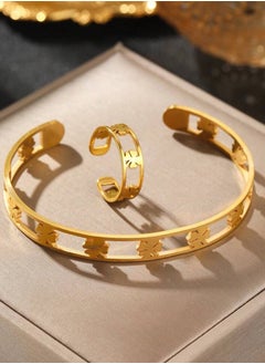 Gold Plated Stainless Steel Bracelet And Ring Set - pzsku/ZD3BF8022C314F3534BE8Z/45/_/1730758579/c61accb2-9ecf-4c4d-8a9a-899d196441ac