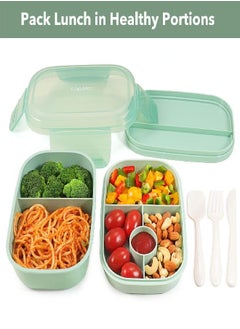 Caperci Stackable Bento Box Adult Lunch Box