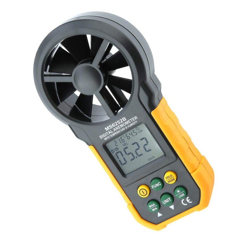 Digital Wind Speed Meter with Large LCD Backlight Measures Temperature Humidity PM6252B - Image 4