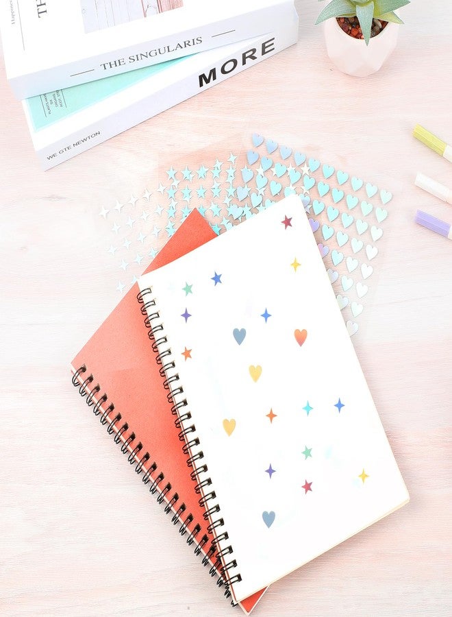 LLOUSSAK 1800Pcs Sparkly Holographic Stickers, 12Sheets Glitter Tiny Heart & Star Stickers, Self-Adhesive, Perfect for Planner, Reward Chart, Home Decoration - Image 4