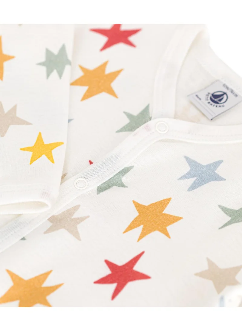 Petit Bateau Babies' Christmas tree print footless cotton pyjamas