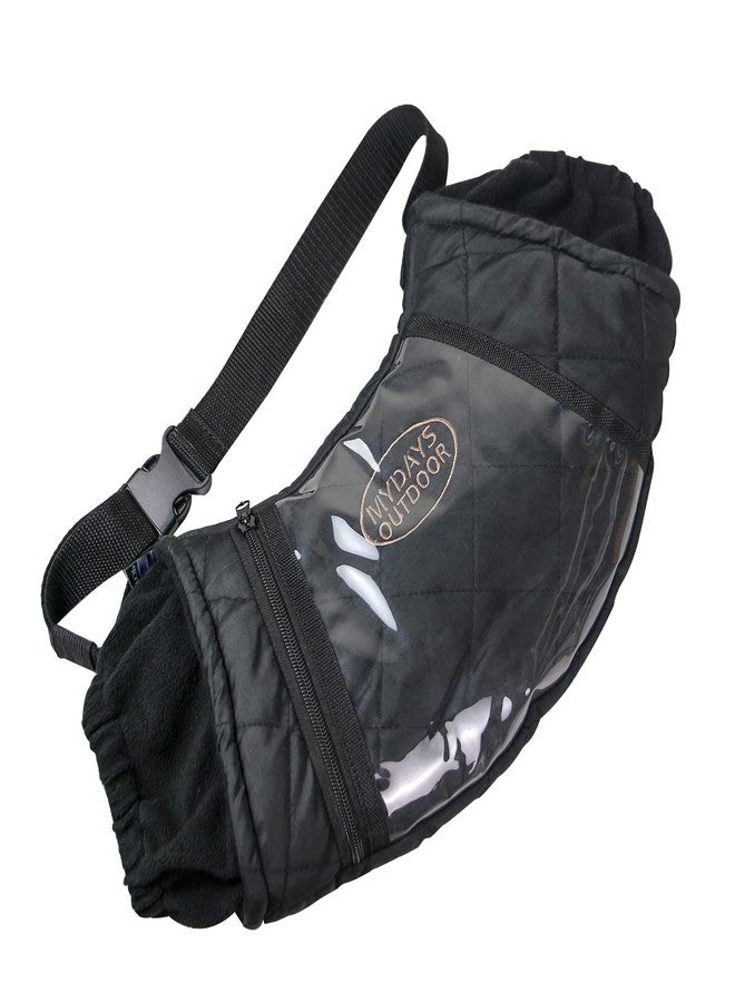 MDSTOP Outdoor Football Hand Warmer Muff Fits for Hunting, Fly Fishing, Camping, Hiking (New Black) - Image 1