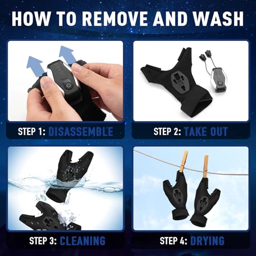 BIIB Fathers Day Mens Gifts for Husband Dad Rechargeable Flashlight Gloves, Birthday Gifts for Men Dad Grandpa, Fathers Day Gift from Daughter Son Wife, Cool Gadgets Camping Fishing Essentials - Image 5