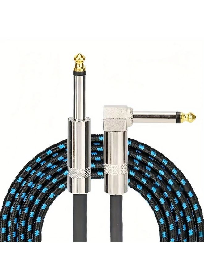 Professional Guitar Instrument Cable 78 74inch High Fidelity Noise Reduction Durable Straight Plug - Image 1