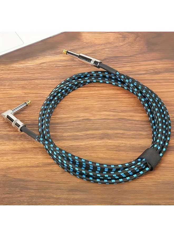 Professional Guitar Instrument Cable 78 74inch High Fidelity Noise Reduction Durable Straight Plug - Image 2