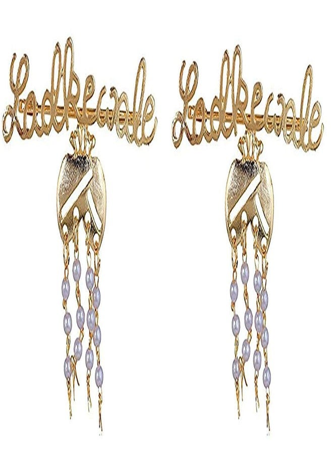Malvina Men & Women Ladkewale Gold Plated Brouch/Brooch Pin (Pack of 02) - Image 1