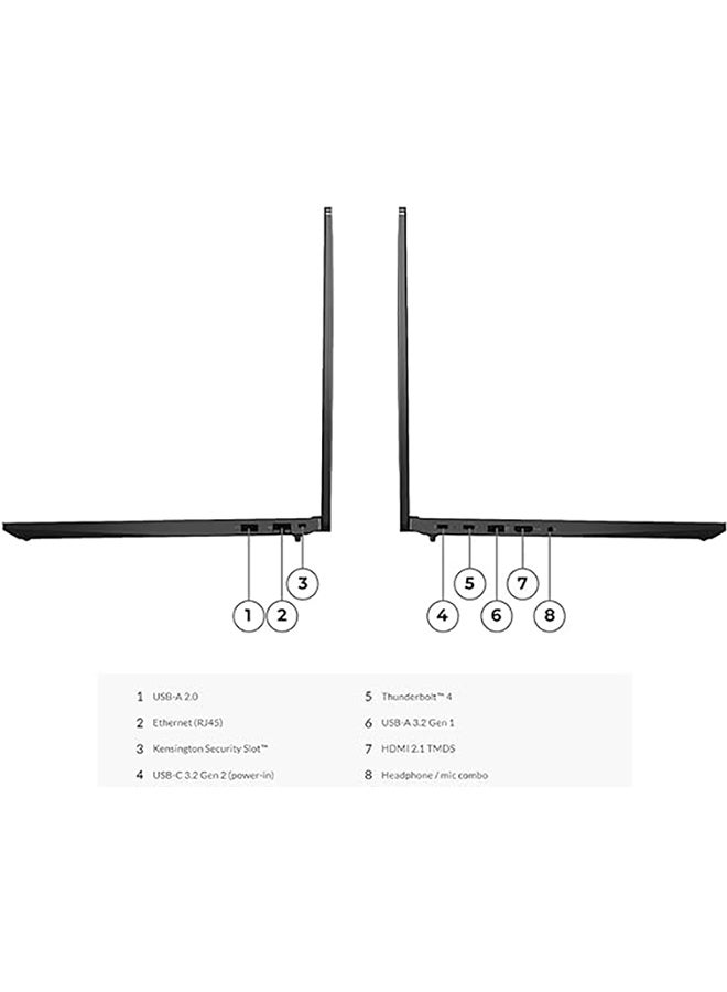Lenovo Thinkpad E16 Business (Upgraded Version) Laptop With 16-Inch FHD Display, Core i7-1355U Processor/16GB RAM/1TB SSD/Intel Iris Xe Graphics/Windows 11 English ‎Graphite Black - Image 5