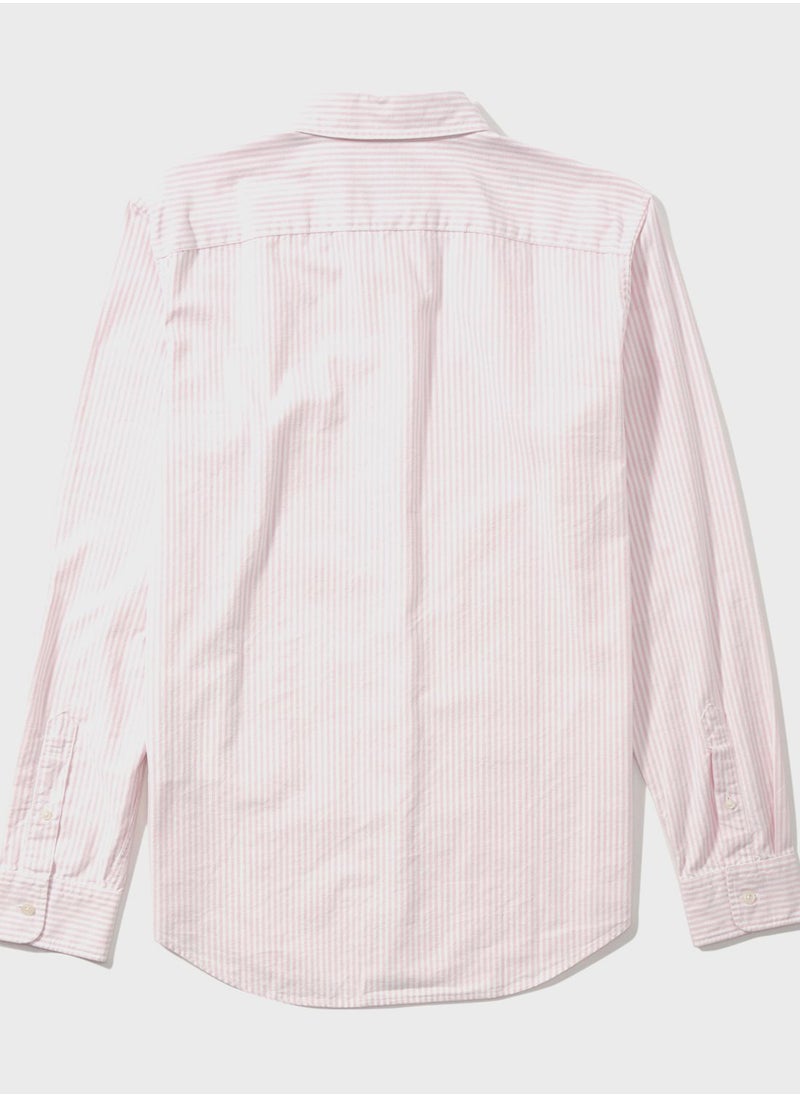 American Eagle - Striped Slim Fit Shirt - Image 1