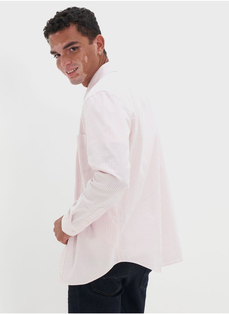 American Eagle - Striped Slim Fit Shirt - Image 1