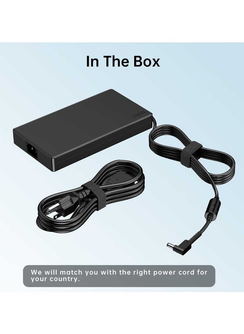 Max Power 230W Laptop Charger for Acer Predator Helios 300 PH315-53 PH315-54 PH315-53-72XD Acer Predator Triton 300 PT315-53 Triton 500 PT515-52 PT515-52-73L3 Acer Nitro 5 16 17 AN16-51 AN17-71 Power Adapter  - Image 4