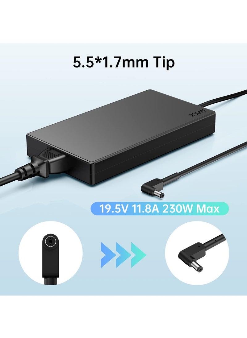Max Power 230W Laptop Charger for Acer Predator Helios 300 PH315-53 PH315-54 PH315-53-72XD Acer Predator Triton 300 PT315-53 Triton 500 PT515-52 PT515-52-73L3 Acer Nitro 5 16 17 AN16-51 AN17-71 Power Adapter  - Image 2