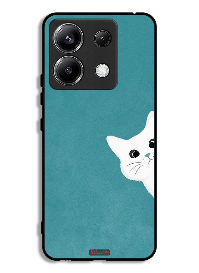 Tolwak Xiaomi Redmi Note 13 Pro 5G Protective Case Cover Cat Appearing  - Image 1