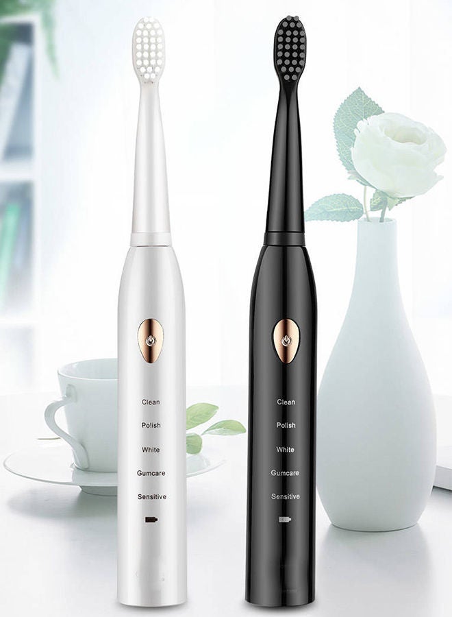 شاربدو سونيك فرشاة الأسنان الكهربائية ، وفرشاة الأسنان الكهربائية للكبار والأطفال ، والسفر فرشاة الأسنان الكهربائية بما في ذلك 6 رؤساء دوبونت ، 5 طرق ، مع 2 دقيقة توقيت ذكي - Image 2