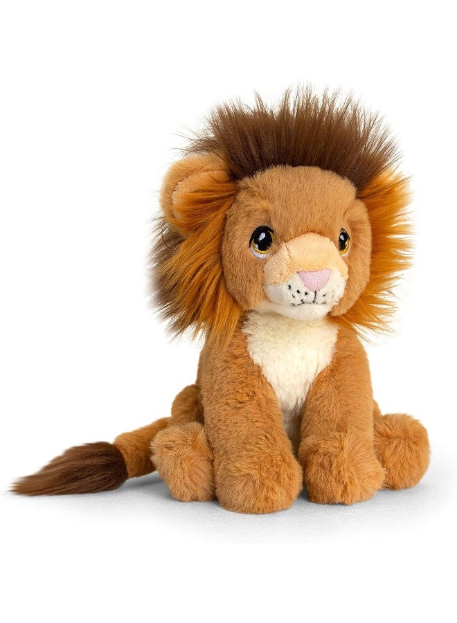 Keel Toys 18cm Keeleco Range 100% Recycled 100% Huggable (18cm Lion) - Image 1