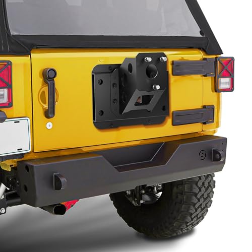 XOOKUN Adjustable jk Spare Tire Carrier Composition Jeep Wrangler JK JKU Unlimited 2007-2018 (2/4 Doors) Heavy Duty Installation Bracket Up to 37 inch - Image 5
