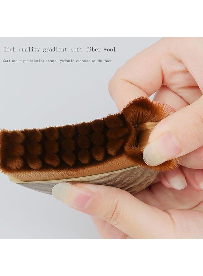 KUHEE New Lymphatic Contour Face Brush, Lymphatic Drainage Massager for Face,Ergonomically Designed to Fit The Skin Precisely and Relieve Fatigue - Image 2