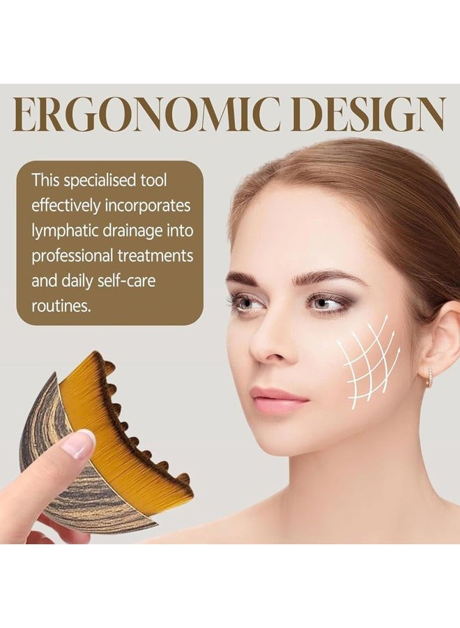 KUHEE New Lymphatic Contour Face Brush, Lymphatic Drainage Massager for Face,Ergonomically Designed to Fit The Skin Precisely and Relieve Fatigue - Image 5