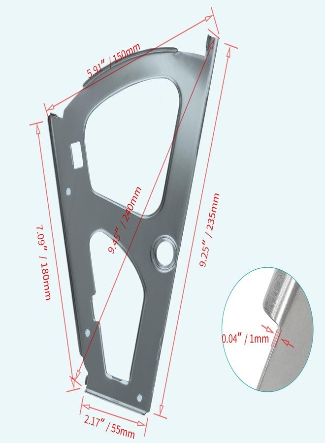 PHITUODA 1 Layers Shoes Drawer Cabinet Hinges Flip Frames, Grey Shoe Cabinet Replacement Fittings Stainless Steel for Kitchen Living Room, 1 Pair - Image 3