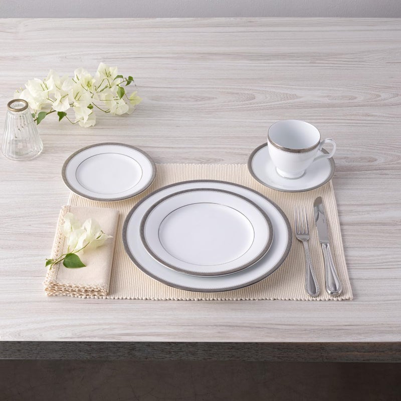 Noritake Charlotta Platinum 5Piece Place Setting Service for 1 - Image 3