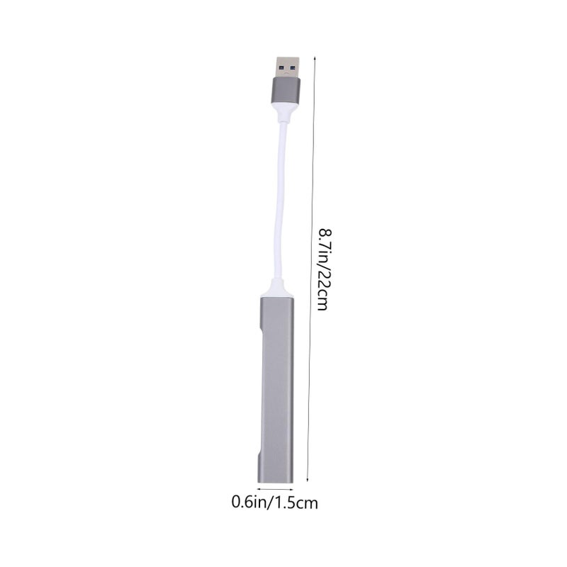 Aluminum Alloy Portable USB Hub 3 0 4 Port Extender No Driver Needed - Image 3
