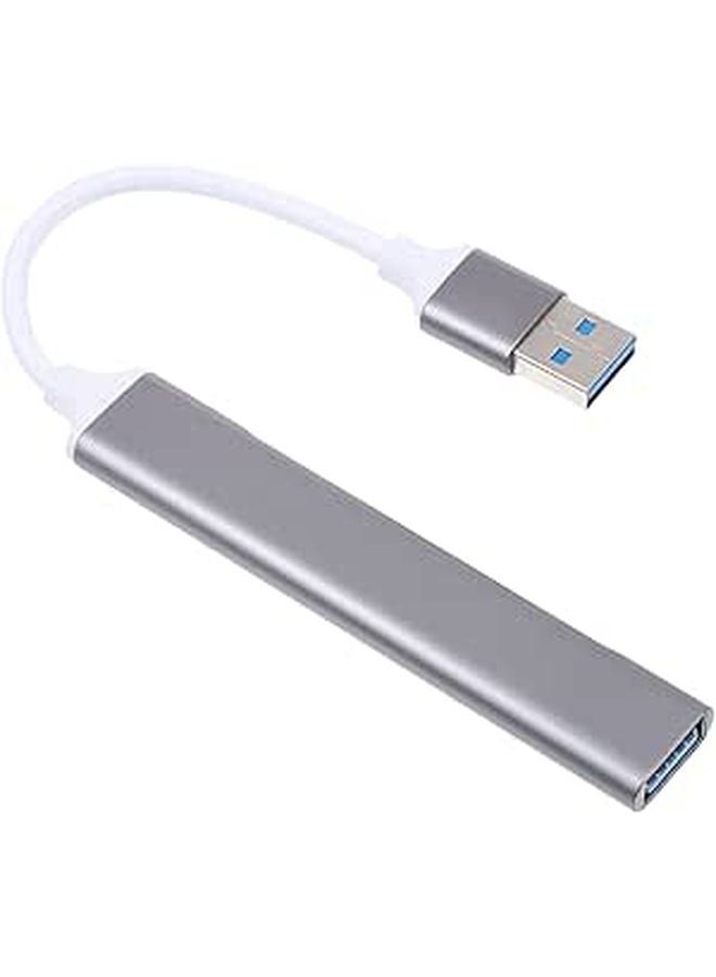 Aluminum Alloy Portable USB Hub 3 0 4 Port Extender No Driver Needed - Image 1