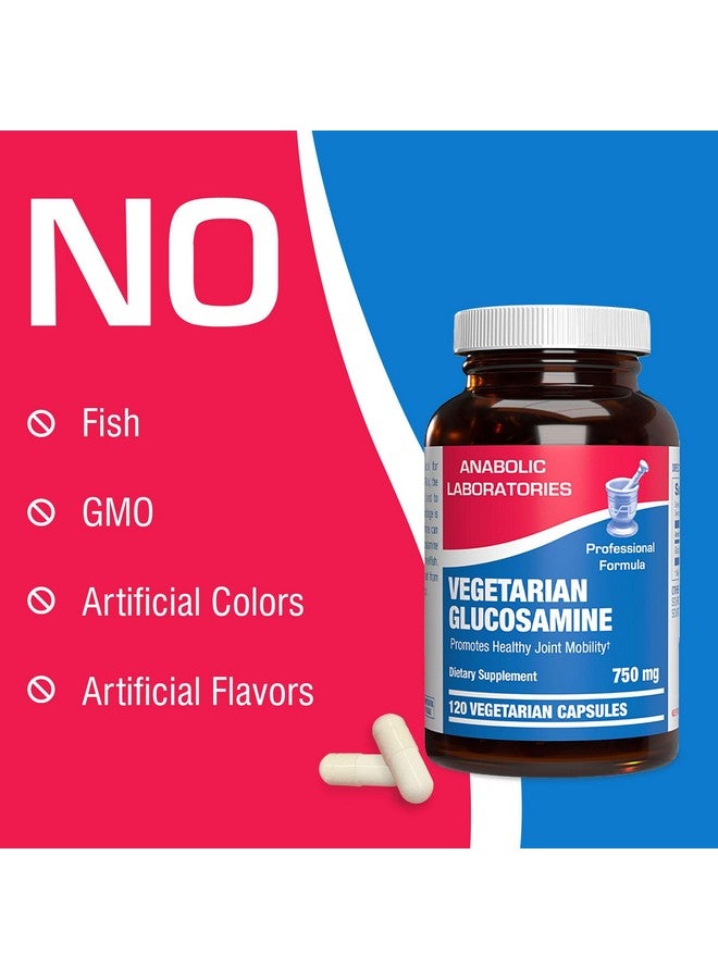 Anabolic Laboratories Vegan Glucosamine Joint Health Supplement - Soft Tissue Cartilage Tendon and Ligament Supplement for Enhanced Mobility Comfort & Flexibility - Non-GMO Shellfish Free & Made in The USA - 120 Servings - Image 5