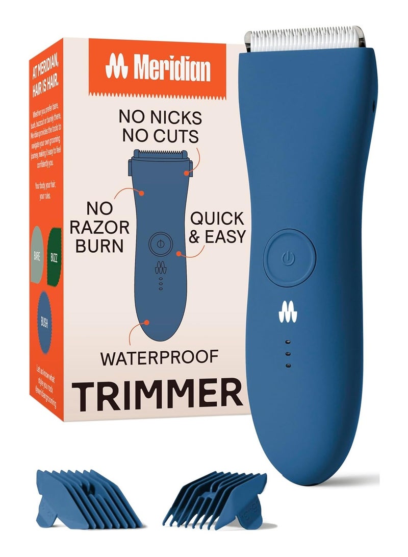 Meridian - The Ocean Trimmer - Electric Body & Pubic Hair Trimmer - Basic of Your Grooming Routine - Waterproof and Cordless for Wet/Dry Use – - for Men & Women - 90 Min Battery Life - Image 1