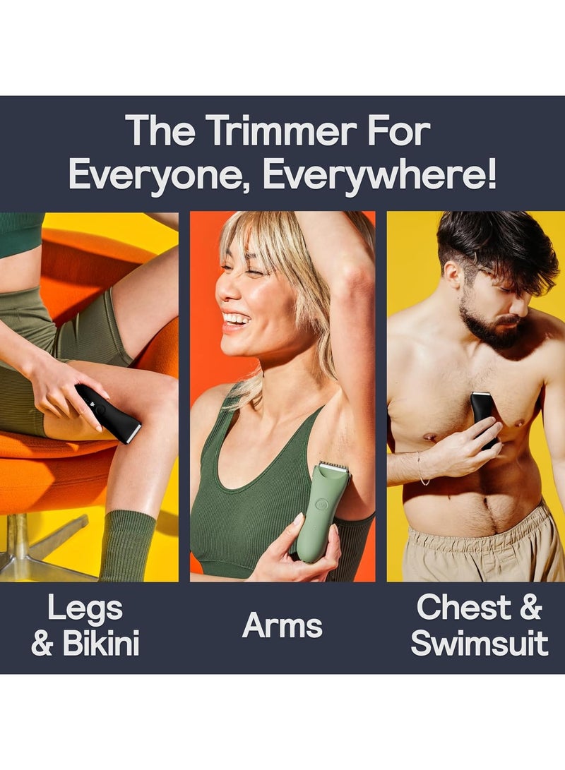 Meridian - The Ocean Trimmer - Electric Body & Pubic Hair Trimmer - Basic of Your Grooming Routine - Waterproof and Cordless for Wet/Dry Use – - for Men & Women - 90 Min Battery Life - Image 2