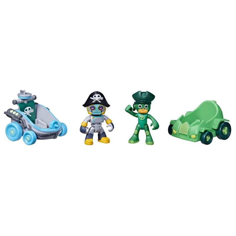 PJMASKS PJ Masks Pirate Power Gekko vs Pirate Robot Battle Racers Preschool Toy, Vehicle and Action Figure Set for Kids Ages 3 and Up - Image 2