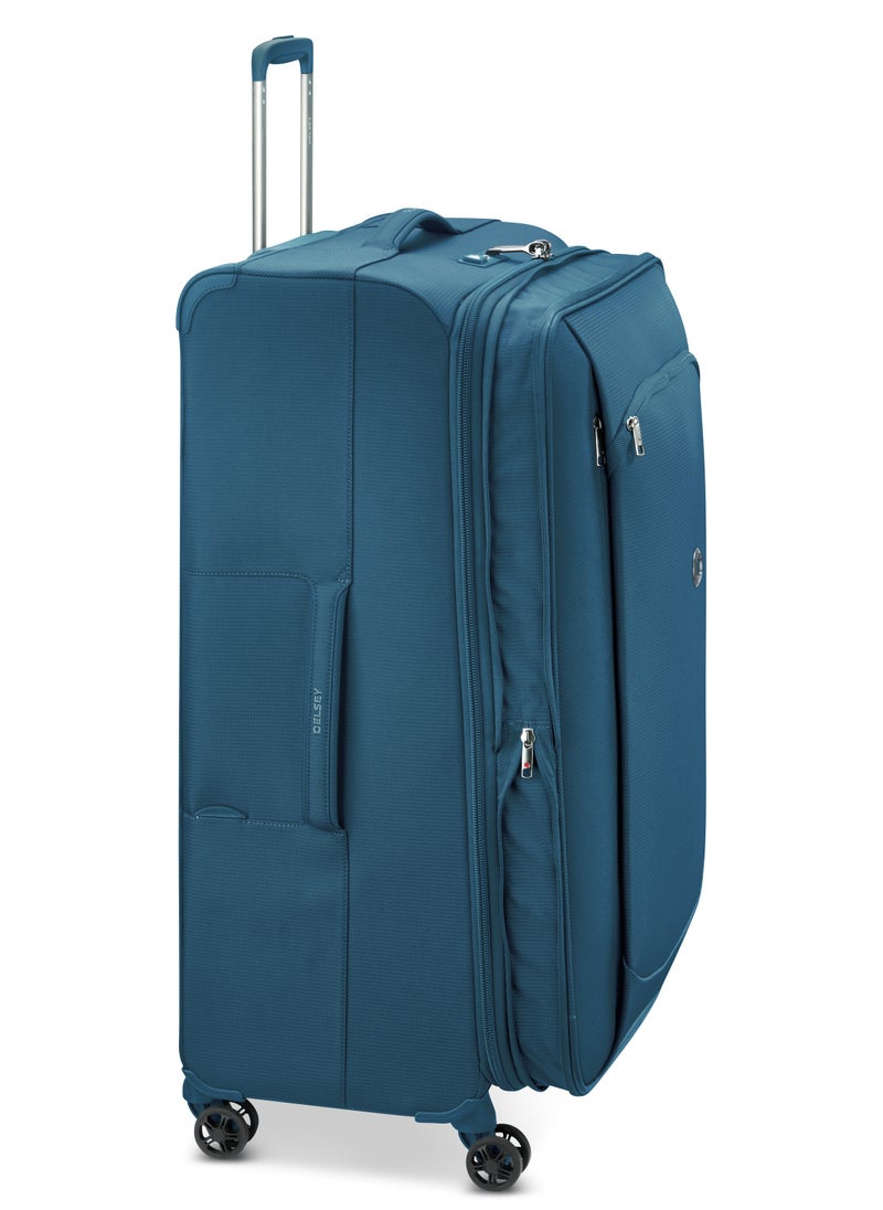 DELSEY Paris Montmartre Air 2.0 83cm Softcase 4 Double Wheel Expandable Check-In Luggage Trolley Light Blue  - Image 4